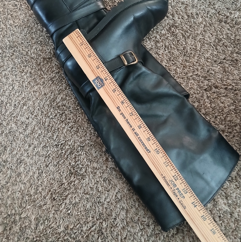 L.L. Bean Women's Size 6 Black Leather Riding Boots - Picture 7 of 7